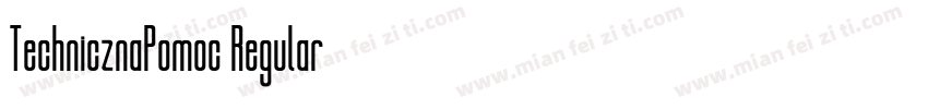TechnicznaPomoc Regular字体转换